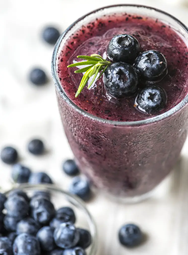 Blueberry Smoothie With Milk Recipe